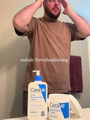 A post by @chrishoffish on TikTok caption: Things can get a little out of control when using @CeraVe #CeraVePartner #subtleforeshadowing 