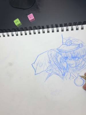 A post by @xdaniel.tigerx on TikTok caption: Sketch will be finished soon 🫡 #artist #anime #animeart #artistsoftiktok #fyp #animetiktok #toiletboundhanakokun 