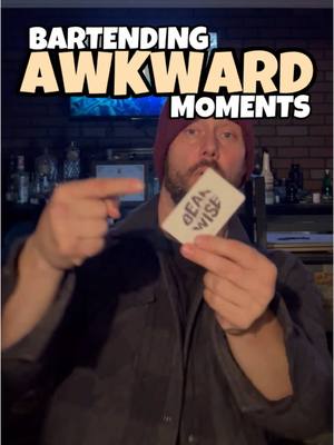 A post by @cdbartending on TikTok caption: That Eye Contact 👁️ 👁️  #awkward #moments #bartender #cocktail 