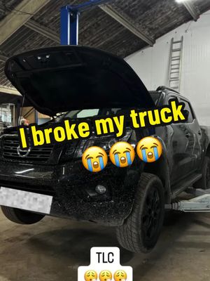 A post by @ethantopping on TikTok caption: I am not a mechanic 🤣🤣🤣 #truck #nissan #nissannavara #4x4 #mechanic 