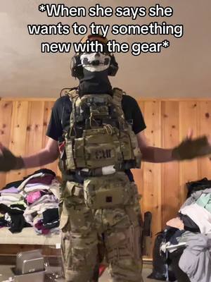 A post by @tightmanager on TikTok caption: I didn’t know that’s what she meant #fyp #airsoft #UnitedStatesGhostArmy #funny 