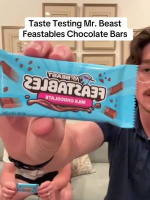 A post by @david_randall on TikTok caption: Taste testing the Mr. Beast Feastables and putting them on the Boom Meter!!! #mrbeast #bringtheboom #boom #boomordoom #feastables #food @MrBeast 