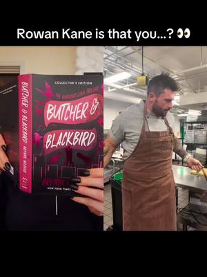 A post by @brynneweaverbooks on TikTok caption: #duet with @1 Hotels #chef I think I’ve been summoned…?  Book: Butcher & Blackbird (Collector’s Edition) #BookTok #books #butcherandblackbird #bookrecommendations 