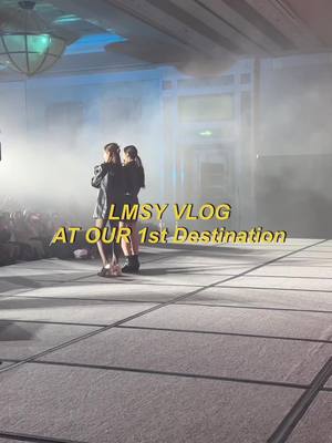 A post by @sonyasarann on TikTok caption: LMSY VLOG (1st fanmeeting) #LMSY  #lmsy1stfminmacau  Love you all 💛🩵 