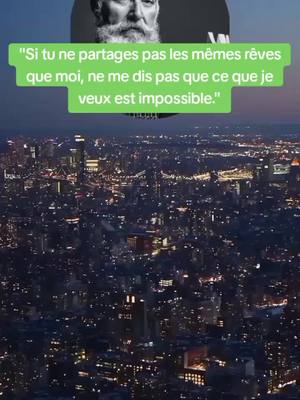 A post by @citations_et_histoire on TikTok caption: "Si tu ne partages pas les mêmes rêves que moi, ne me dis pas que ce que je veux est impossible." #citation #conseil #motivation 