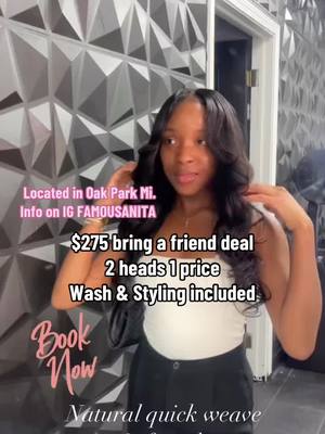 A post by @hunterrutland on TikTok caption: Book the look natural quick weave & curls #natutalquickweave #quickweave #hair #hairstylist #fyp #glorilla #relatable #hairdeal 