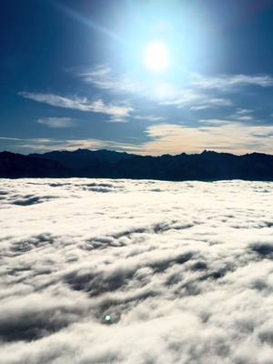 A post by @bastientronchon on TikTok caption: Mer de nuages made in the Alps