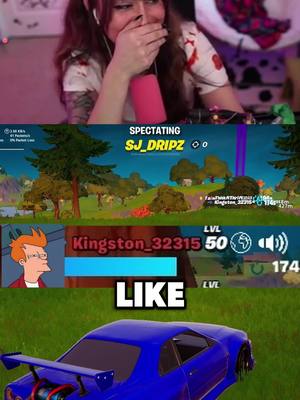 A post by @thrifty_streams on TikTok caption: The energy was unmatched with these randoms 🤣💀 #fortnite #GamerGirl 