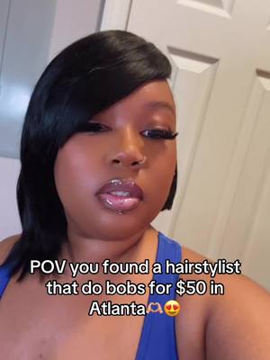 A post by @misstannaebaby on TikTok caption: And she travel to you! THANK YOUUU @iamboujeemafia #fyp #atlantahairstylist #atlantageorgia #bobshairstyle #viral #trending #xyzbca #georgia #afforablestyles 