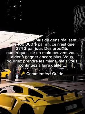 A post by @mental_millionaire_ on TikTok caption: ✅ Volez mon produit numérique Vous savez que les produits numériques peuvent être une véritable mine d’or, mais savoir quoi vendre ou comment commencer peut sembler un mystère. ✅ Je vous simplifie la tâche ! Prenez le produit exact qui me rapporte plus de 500 euros par jour en pilote automatique. C’est ainsi que j’ai construit une vie où je travaille directement depuis mon téléphone, libre de passer mon temps comme je le souhaite. 🧷 Laissez un “Guide ” en commentaire, et je vous enverrai mon guide pour débutants avec les étapes exactes pour commencer à gagner de l’argent réel en ligne. • @businessmenoff  #marketingnumérique #facelessmarketing #digitalproduct #businessenligne 