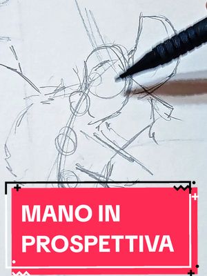 A post by @puckydraws on TikTok caption: Ho disegnato una mano in prospettiva, per ricordarmi un po' come si fa #art#drawing#howtodraw#drawingtutorial#arttips#arttutorial 