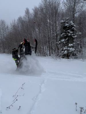 A post by @carlsonn218 on TikTok caption: Just dancin around 🤙 @Chad Pekkala  #twinportssledderz #skidoo #polaris #yamaha #arcticcat #snowmobile #8fiddy #pinittowinit #218 