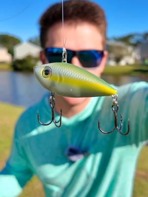 A post by @kickintheirbasstv on TikTok caption: Pick my lures day 14 🔥 What should I fish with next?! #fish #fishing #bassfishing #liplesscrankbait #rattletrap #pond #pondfishing #fyp #fishingvideos #kickintheirbasstv 