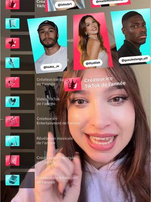 A post by @laurie_fantazia on TikTok caption: Pour qui je vote aux tiktok awards 2024 🏆#TikTokAwardsFrance @TikTok France #tiktokawards2024 
