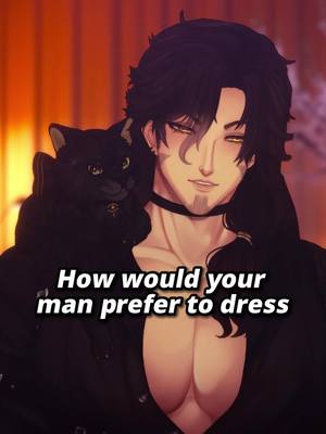 A post by @kindredspirityt on TikTok caption: How would your man prefer to dress? #kindredspiritvtuber #malevtuber #vtuber