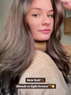 A post by @helenasra on TikTok caption: « Jamais je n’enlèverais mon blond » 🍂 #newhaircolour #newhair #newhairtransition #transitioner #hairblond #browngirl #brownies #pourtoi 