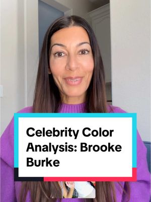 A post by @foryourreputatio on TikTok caption: Brooke Burke Color Analysis      Welcome to this week’s celebrity color analysis series! Have you ever watched Baywatch, DWTS or seen Sketchers commercials? Are you into fitness? Well this celebrity is the epitome of wellness. Today, we’re diving into Brooke Burke’s color palette, exploring the shades that elevate her natural beauty and make her stand out. My analysis is based off of pictures I have grabbed from the internet so this is my best guess as results are only as good as the pictures I have access to.       Who do you want to see next in my color spotlight? Drop your suggestions below!       PS- my voice is not this high, but I had to speed up the video to fit into 90 second 😆        Like-Follow-Share-Save                                                                   ___________________________________________                      Style Tips | Color Analysis Session | Brooke Burke | Seasonal Color Analysis | Color Analysis Benefits | Celebrity Color Analysis | True Autumn Palette           #seasonalcoloranalysis #vegascoloranalyst👑 #celebritystyle #findyourpalette @brookeburke