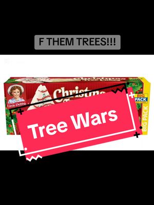 A post by @timmybfromnj on TikTok caption: These are some of the nastiest things ever. I refuse to call it food, since they are made from sawdust and glue!!!! #christmastreecakessuck #fthemtrees #lnpvtreewars #gaytiktok #lesbiantiktok #transtiktok #roadto10k #timmybfromnj 