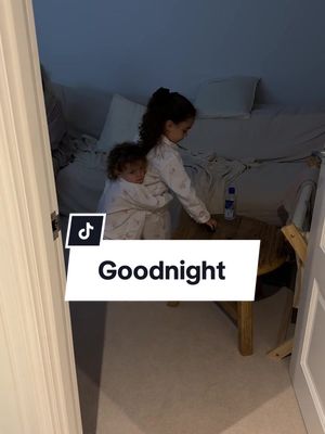 A post by @jaymichaelporter on TikTok caption: Frankie’s bedtime vibes: peaceful. The rest of the house: absolute chaos ☠️😂