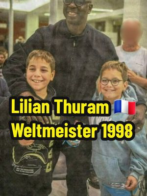 A post by @eadsportscards on TikTok caption: Lilian Thuram - Fußball Weltmeister 1998, Europameister 2000 mit der #lequipedefrance Wir haben ihn in Frankfurt in der Zentralbibliothek getroffen. Er hat sich wirklich viel Zeit mit den Jungs genommen und war zu Späßen aufgelegt. Leider musste der Vater von Marcus Thuram und Kephren Thuram vorzeitig seine Fußballkariere beenden und widmet sich jetzt mit viel Engagement der Aufklärung und der Entstehung des Rassismus. #fondationlilianthuram #fff #allezlesbleus #frankfurt #fcbarcelona #acparma #juventus #lilianthuram #asmonaco #zentralbibliothekfrankfurt #goetheuniversität #lapenséeblanche #dasweißedenken #éducationcontreleracisme #eadsportscards #dieschmidtliste #eads2024 #parma 