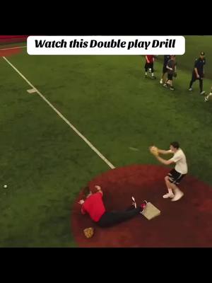 A post by @dukebaxter on TikTok caption: Here is our infield class at Zoned. We are focusing on double play balls up the middle. Taking it yourslef is a lost art in baseball. Work on it. #turn2 #doubleplay #baseball #baseballdevelopment