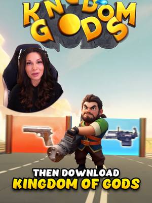 A post by @bellafoxgaming on TikTok caption: Loving this game lately. #KingdomOfGods  #mobilegame #strategygame #viral