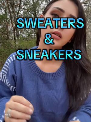 A post by @mamasmakinit on TikTok caption: #CapCut i seriously came to anpoint wherebi HATED to wear sweaters or any sneakers outside the check mark brand!!! These two have completely changed my mind!! #sweater#sweaters#sweaterweather#sneakers#tennisshoes#whitesneakers #fall #fallfashiontrends #falloutfits #blackfriday #blackfridaydeals 