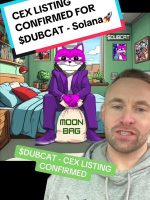 A post by @cryptonftfactory on TikTok caption: - $DUBCAT ready to explode with new CEX listing announcement 🚀 Super bullish on this one!  Always DYOR  . . #bitcoin #bullrun #solana #npcs #snek #dubcat #next1000x #memecoins #memecoin 