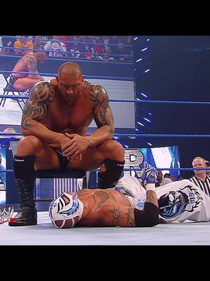 A post by @storytime1x00 on TikTok caption: Batista vs Rey Mysterio #WWE #Batista #ReyMysterio #TheAnimal #BatistaBomb #Boyaka #619 #LichaLibre #SurvivorSeries #WWE2009 #SurvivorSeries2009 #WWESurvivorSeries #Wrestling #Angry #batistawwe #WWEHighlights #Childhood #WWEReyMysterio #WWEBatista #Highlights #WrestlingHighlights #ForYou #fyy #Viral 