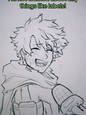 A post by @kurafay_ on TikTok caption: EDIT: THIS IS A JOKE GUYS PLEASE DONT TAKE THIS SERIOUS - Deku loses hair everytime someone calls him a “greenette” || learning a new style with a new brush :-) #mha #myheroacademia #mhafanart #izuku #izukumidoriya #foryou #fyp #foryoupage 