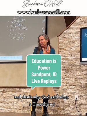 A post by @barbaraoneil_official on TikTok caption: Barbara O'Neill Live Replays from Sandpoint, Idaho. **Education is Power** Barbara does not offer individual consultations! She will NOT reach out in messages selling products. Be aware of all the scams! Official Websites for event information, products, health retreat online course and more: barbaraoneill.com selfhealbydesign.com mmh.com.au barbara-oneill.mykajabi.com Barbara O'Neill Tiktok ran by her team is @realbarbaraoneill   #barbaraoneill #realbarbaraoneill  #selfhealbydesign  #sustainme #barbaraoneilldaughter  #barbarasays #mistymountainlifestyleretreat #herbalism #naturalhealing #naturalremedies   #LIVEhighlights #TikTokLIVE #LIVE 