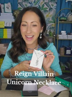 A post by @fizznbling_v on TikTok caption: Villain Unicorn Necklace! 🐍🦄 #necklace #reputation #Unicorn @Bomb Party Official 