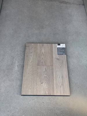 A post by @classicceramictile on TikTok caption: We sell Engineered Hardwood too!! Wide variety of dark, light and medium tones of grey, brown, beige. Oak and Hickory 😍😍  #interiordesign #design #colour #washroomdesign #trend #texture #toronto #kitchen #engineeredhardwood #Home #homerennovation 