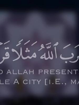 A post by @mohamedsiddiqalminshawi on TikTok caption: وضرب الله مثلا قرية كانت آمنة مطمئنة يأتيها رزقها رغدا من كل مكان المنشاوي رحمه الله #السعودية #المنشاوي #محمد_صديق_المنشاوي 