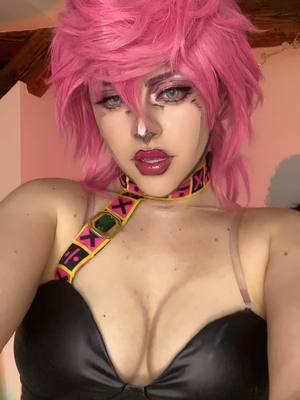 A post by @morpcos on TikTok caption: spiceeee #jjba #trishunacosplay #jojocosplay #jojosbizarreadventure #jjbacosplay #trishuna 