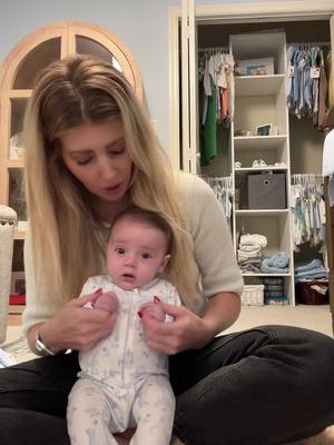 A post by @blondehairstylist on TikTok caption: Watch a frazzled hot mess baby boy haul. Poor callahan dealing with ny hair #babyboy #babyboyclothes #littleenglish #cecilandlou 