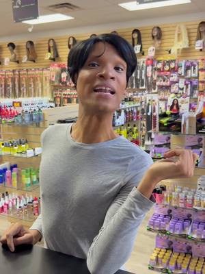 A post by @normanfreeman_ on TikTok caption: Today I visited @Shonniebeautysupply To get a wig for my wedding! I hope they can help! 🙂🤣 #normanfreeman 