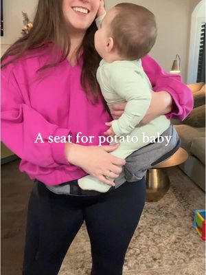 A post by @katetoks1 on TikTok caption: Potato seat for my potato queen #tushbaby #momlife @tushbaby 