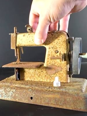 A post by @the_fabrik on TikTok caption: Restoring a 1950's sewing machine #DIY #fyp #restoration