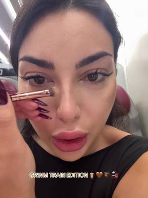 A post by @jenny_guardiano on TikTok caption: Il mio primo MAKE-UP TUTORIAL🧋🤎🫧(sul treno verso Napoli)  #makeup #makeuptutorial #trainmakeup #noadv 