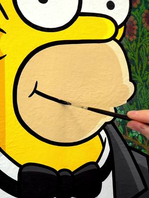 A post by @jamesllewis on TikTok caption: Do you like the textured background? 🤔 #illustration #art #simpsons 