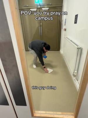 A post by @thepillarsapp on TikTok caption: POV: you try to pray on campus