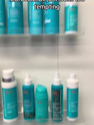 A post by @beapstylist on TikTok caption: No bc if they dont want me using it why does it smell so good??? @Moroccanoil #moroccanoil #hairstylist #hairstylistsoftiktok #apprentice #hairtok 