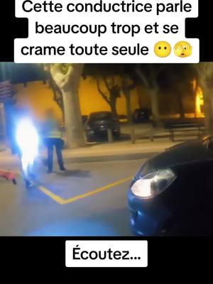 A post by @insidetv17 on TikTok caption: Cette conductrice se fait contrôler et parle beaucoup trop ce qui intrigue les policiers 😶🫣 #controledepolice #bavarde #policemunicipale #gendarmerie #infraction #reportagefr #insidetv17 