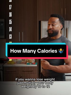 A post by @benpruitt_fit on TikTok caption: How To calculate your calories! It’s no secret that to lose weight you should eat in a calorie deficit and to gain weight you should eat in a calorie surplus But how do we find the number of calories we should eat All you need is your bodyweight and the numbers 10-18 To find a calorie deficit multiply your bodyweight by 10-12 To find maintenance calories multiply your bodyweight by 13-15 To find your surplus calories multiply your bodyweight by 16-18 So if you’re 200 pounds and you want to: Lose weight-  try to consume between 2000-2400 calories Maintain weight- try to consume between 2600-3000 calories Gain weight- try to consume between 3200-3600 These are rough estimates so make sure you adjust if necessary. #calories