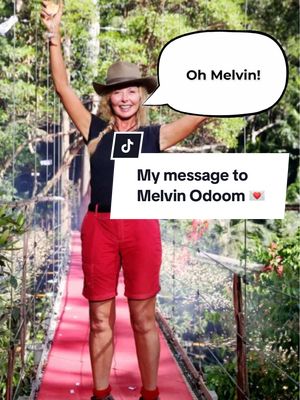 A post by @carolvorders on TikTok caption: My message to @Melvin O̶d̶o̶o̶m̶ Vorderman 😍❤️😂 #melvinodoom #carolvorderman #imacelebrity 