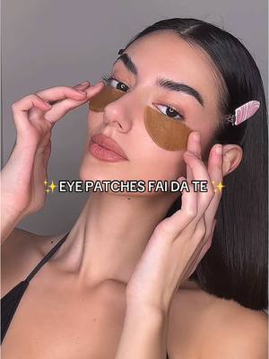 A post by @alessandrabelda on TikTok caption: Eye patches fai da te 🤍 