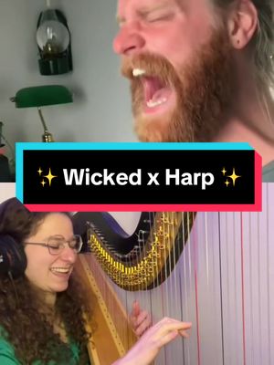 A post by @olivia_harpist on TikTok caption: #duet with @Sam Ryder Is the harp a good addition? 🩷💚 Hands up if you’re seeing wicked this weekend 🙋‍♀️ #defyinggravity #wicked #wickedmovie #wickedmusical #arianagrande #cynthiaerivo #wickedthemusical #musicaltheatretiktok #musicaltheatre @Wicked Movie @wickedthesoundtrack @universalpicturesuk 