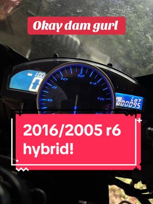 A post by @motorcycleconnect on TikTok caption: 4 year project in the making, been overcoming financial hardships, depression and trying to get back to you guys and come back better than ever. #r6 #hybrid #project #fyp #motorcycleconnect #conversion 
