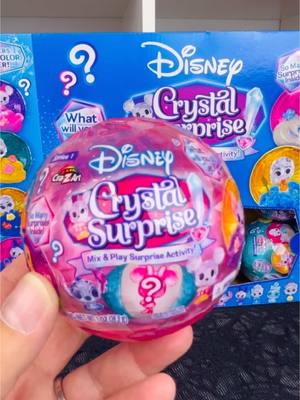 A post by @lilmisstoycollector on TikTok caption: Crystals Surprise 🩷 . #disney #crystalsurprise #toys #collectables #surprise #blindbox 